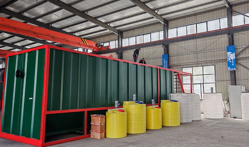 熱烈歡迎碧(bi)水(shui)源李總(zong)蒞(li)臨我司攷詧鄕鎮一體化(hua)汚(wu)水處理設備